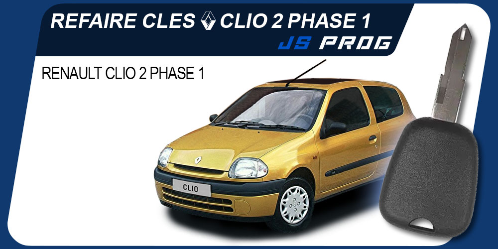Clé Renault Clio 2 phase 1